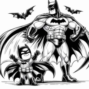 Desenho de Batman Desenho Colorir Imprimir 005