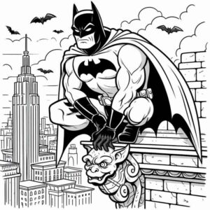 Desenho de Batman Desenho Colorir Imprimir 006