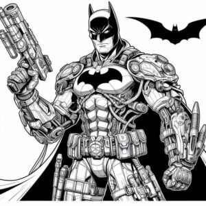 Desenho de Batman Desenho Colorir Imprimir 007
