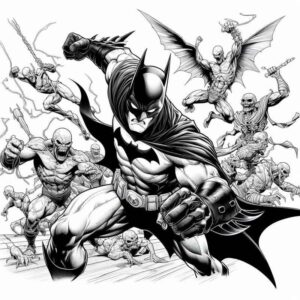 Desenho de Batman Desenho Colorir Imprimir 009
