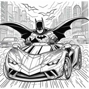 Desenho de Batman Desenho Colorir Imprimir 012
