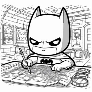 Desenho de Batman Desenho Colorir Imprimir 014