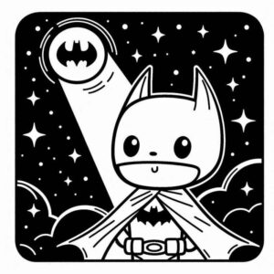 Desenho de Batman Desenho Colorir Imprimir 017
