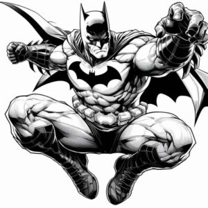 Desenho de Batman Desenho Colorir Imprimir 022
