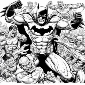 Desenho de Batman Desenho Colorir Imprimir 023