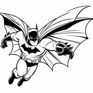 Desenho de Batman Desenho Colorir Imprimir 025