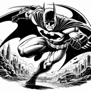 Desenho de Batman Desenho Colorir Imprimir 032