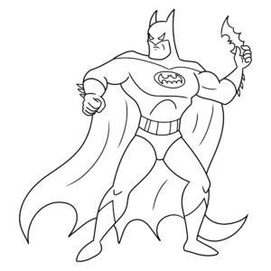 Desenho de Batman Desenho Colorir Imprimir 044