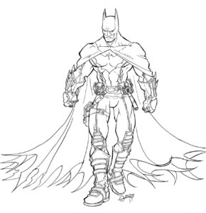 Desenho de Batman Desenho Colorir Imprimir 048