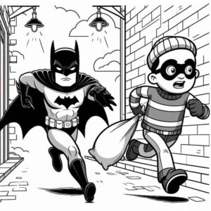 Desenho de Batman Desenho Colorir Imprimir 057
