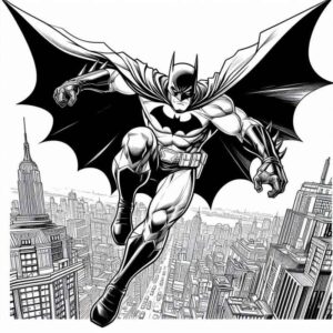 Desenho de Batman Desenho Colorir Imprimir 061
