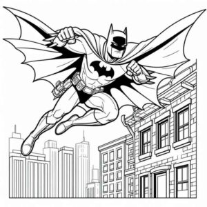 Desenho de Batman Desenho Colorir Imprimir 064