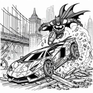 Desenho de Batman Desenho Colorir Imprimir 073