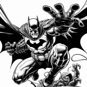 Desenho de Batman Desenho Colorir Imprimir 080