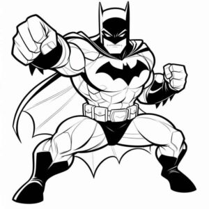 Desenho de Batman Desenho Colorir Imprimir 097