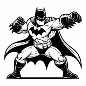 Desenho de Batman Desenho Colorir Imprimir 098