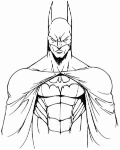 Desenho de Batman Desenho Colorir Imprimir 124