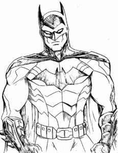 Desenho de Batman Desenho Colorir Imprimir 125