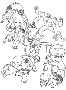 Desenho de Ben 10 Desenho Colorir Imprimir 04