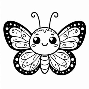 Desenho de Borboletas Desenho Colorir Imprimir 007