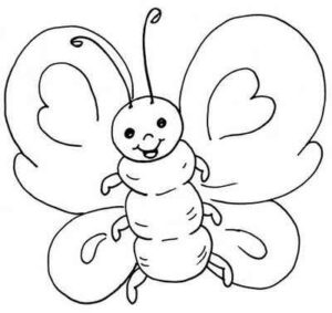 Desenho de Borboletas Desenho Colorir Imprimir 019