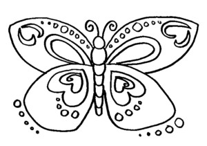 Desenho de Borboletas Desenho Colorir Imprimir 020