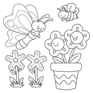 Desenho de Borboletas Desenho Colorir Imprimir 022