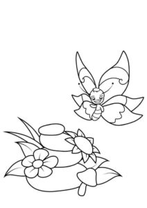 Desenho de Borboletas Desenho Colorir Imprimir 026
