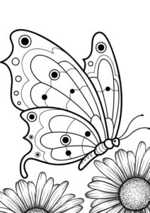 Desenho de Borboletas Desenho Colorir Imprimir 039
