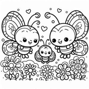 Desenho de Borboletas Desenho Colorir Imprimir 041