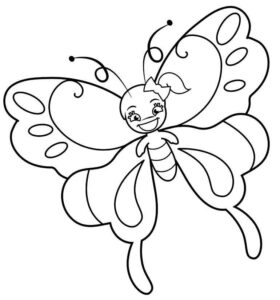 Desenho de Borboletas Desenho Colorir Imprimir 051