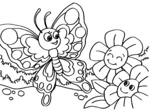 Desenho de Borboletas Desenho Colorir Imprimir 055
