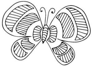 Desenho de Borboletas Desenho Colorir Imprimir 065