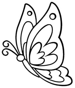 Desenho de Borboletas Desenho Colorir Imprimir 070