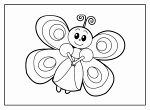 Desenho de Borboletas Desenho Colorir Imprimir 088