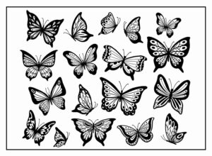 Desenho de Borboletas Desenho Colorir Imprimir 102