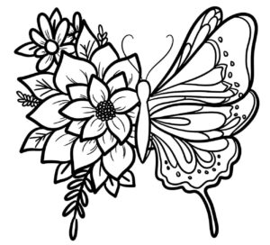 Desenho de Borboletas Desenho Colorir Imprimir 106