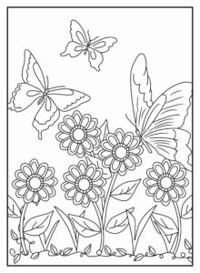Desenho de Borboletas Desenho Colorir Imprimir 109