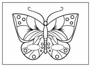 Desenho de Borboletas Desenho Colorir Imprimir 110