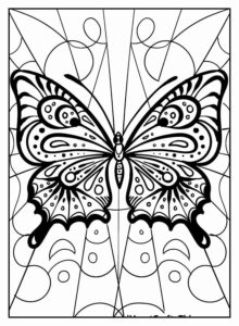 Desenho de Borboletas Desenho Colorir Imprimir 122