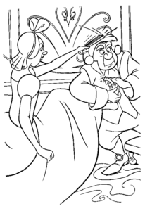 Desenho de Cinderela Desenho Colorir Imprimir 05