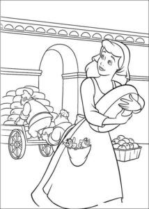 Desenho de Cinderela Desenho Colorir Imprimir 07