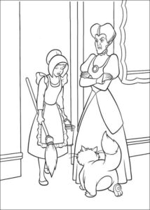 Desenho de Cinderela Desenho Colorir Imprimir 09