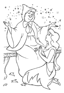 Desenho de Cinderela Desenho Colorir Imprimir 11
