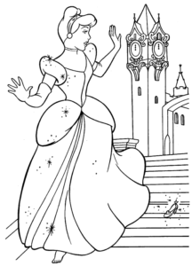Desenho de Cinderela Desenho Colorir Imprimir 18
