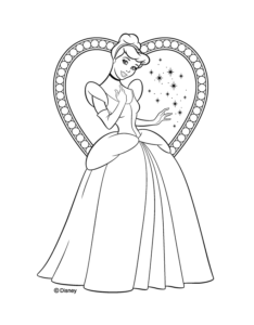 Desenho de Cinderela Desenho Colorir Imprimir 23