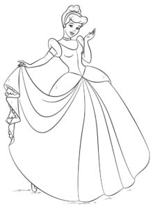 Desenho de Cinderela Desenho Colorir Imprimir 24