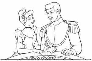 Desenho de Cinderela Desenho Colorir Imprimir 27