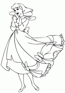 Desenho de Cinderela Desenho Colorir Imprimir 36