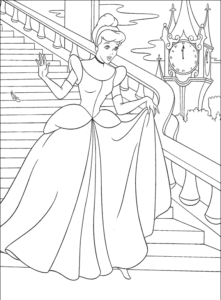 Desenho de Cinderela Desenho Colorir Imprimir 39